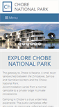 Mobile Screenshot of chobenationalpark.co.za