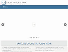 Tablet Screenshot of chobenationalpark.co.za